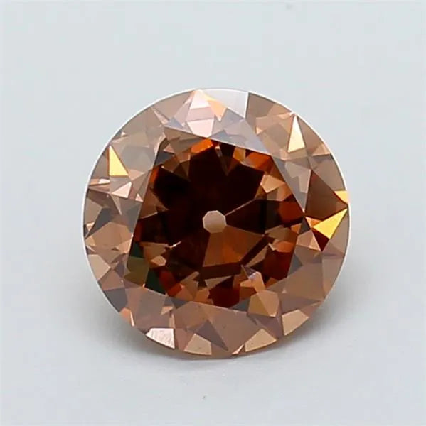 1.31ct Round Lab Grown Diamond (Colour Fancy Brown, Clarity SI1, Cut VG, IGI Certified)