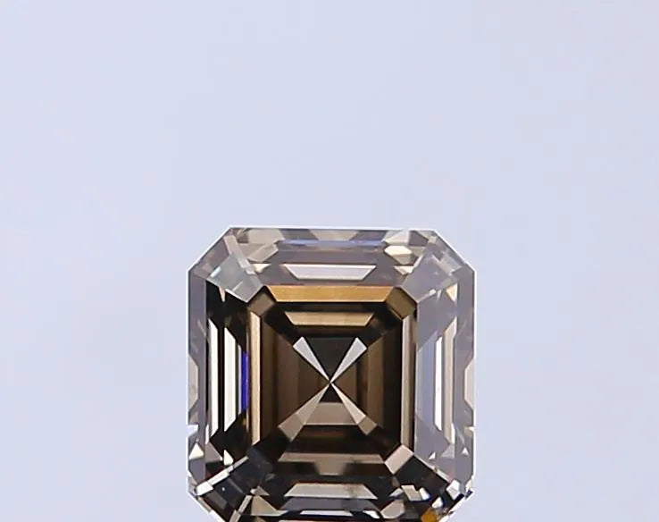 1.32ct Asscher Lab Grown Diamond (Colour Fancy Light Brown, Clarity VS2, IGI Certified)