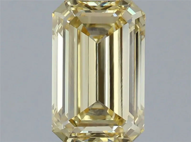 1.32ct Emerald Lab Grown Diamond (Colour Fancy Light Yellow, Clarity VVS2, IGI Certified)