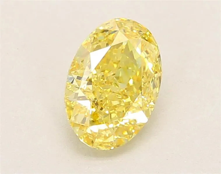 1.32ct Oval Lab Grown Diamond (Colour Fancy Intense Yellow, Clarity VVS2, IGI Certified)