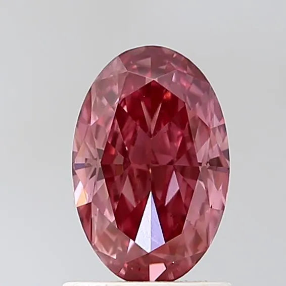 1.33ct Oval Lab Grown Diamond (Colour Fancy Vivid Pink, Clarity VS1, IGI Certified)
