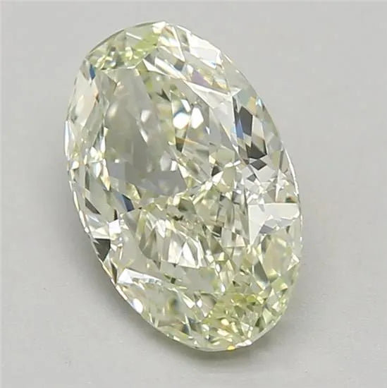 1.34ct Oval Lab Grown Diamond (Colour Fancy Light Greenish Yellow, Clarity VVS2, Cut VG, IGI Certified)