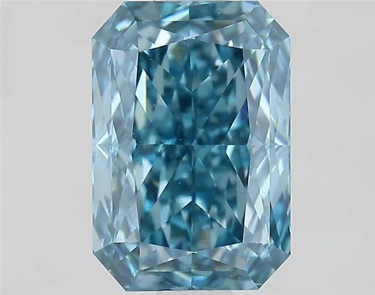 1.34ct Radiant Lab Grown Diamond (Colour Fancy Vivid Blue, Clarity VVS2, IGI Certified)