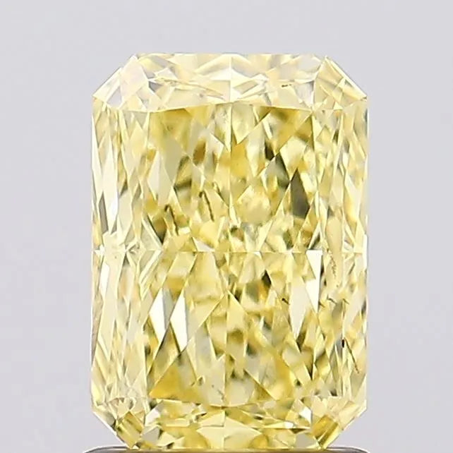 1.34ct Radiant Lab Grown Diamond (Colour Fancy Vivid Yellow, Clarity VS1, IGI Certified)