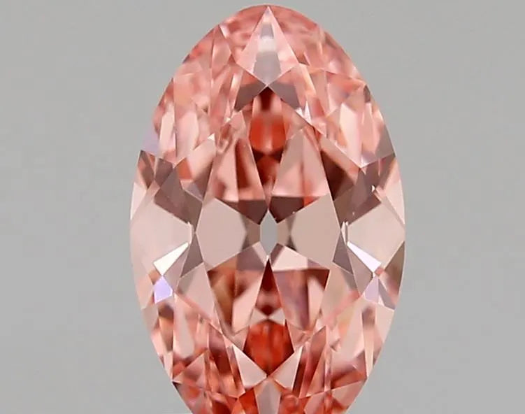 1.35ct Oval Lab Grown Diamond (Colour Fancy Vivid Pink, Clarity VS1, IGI Certified)