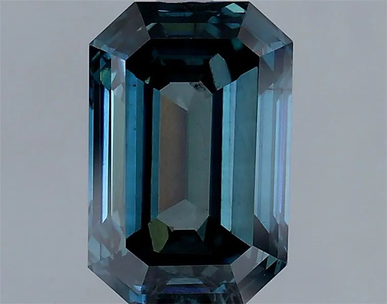 1.37ct Emerald Lab Grown Diamond (Colour Fancy Deep Green Blue, Clarity SI1, Cut EX, IGI Certified)