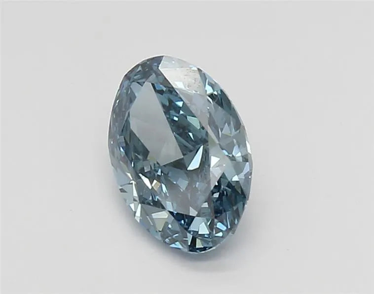 1.37ct Oval Lab Grown Diamond (Colour Fancy Vivid Blue, Clarity VS1, IGI Certified)