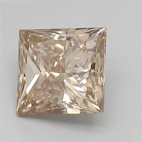 1.38ct Princess Lab Grown Diamond (Colour Fancy Brown, Clarity VS1, IGI Certified)