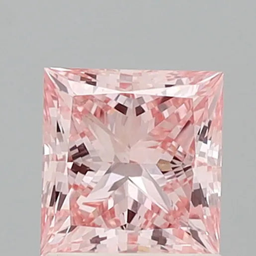 1.38ct Princess Lab Grown Diamond (Colour Fancy Intense Pink, Clarity VS1, IGI Certified)