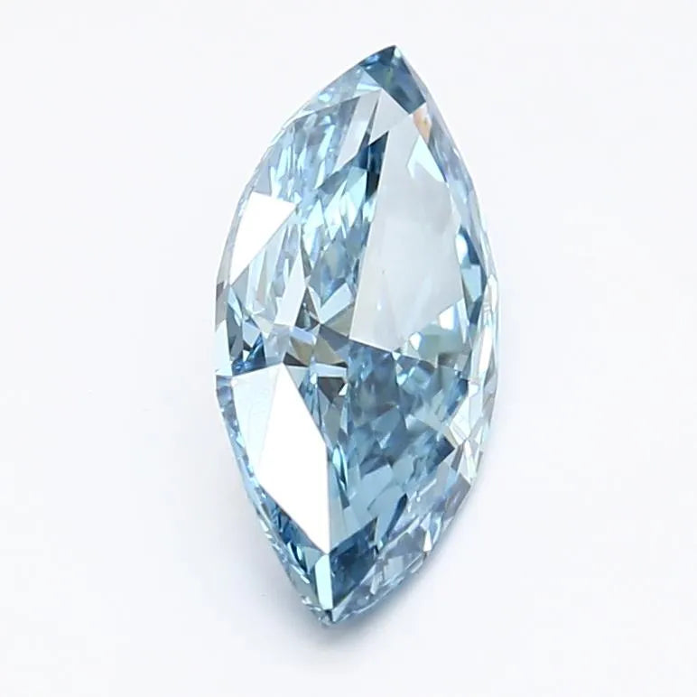 1.39ct Marquise Lab Grown Diamond (Colour Fancy Vivid Blue, Clarity VVS2, IGI Certified)