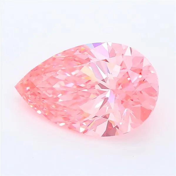 1.40ct Pear Lab Grown Diamond (Colour Fancy Vivid Pink, Clarity VVS2, IGI Certified)