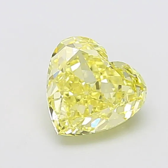 1.41ct Heart Lab Grown Diamond (Colour Fancy Intense Yellow, Clarity VVS2, IGI Certified)