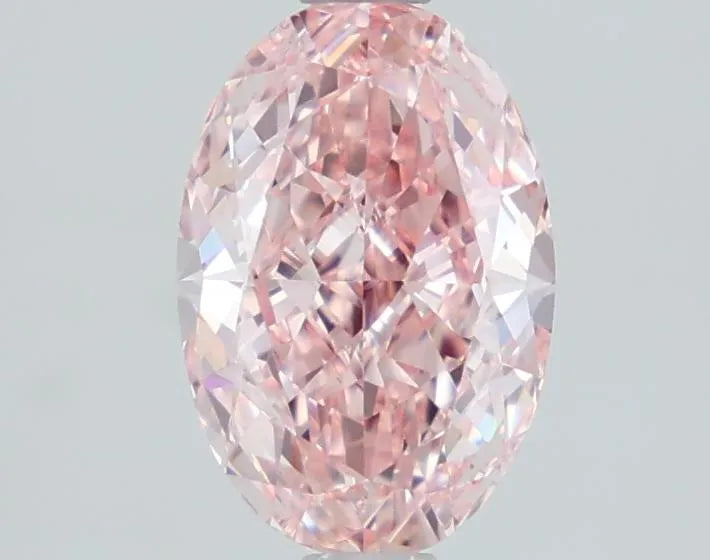 1.41ct Oval Lab Grown Diamond (Colour Fancy Vivid Pink, Clarity VVS2, IGI Certified)