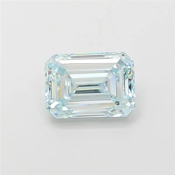 1.43ct Emerald Lab Grown Diamond (Colour Fancy Blue Green, Clarity VS1, IGI Certified)