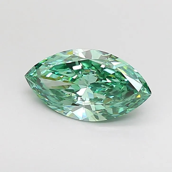 1.44ct Marquise Lab Grown Diamond (Colour Fancy Vivid Green, Clarity VVS1, IGI Certified)