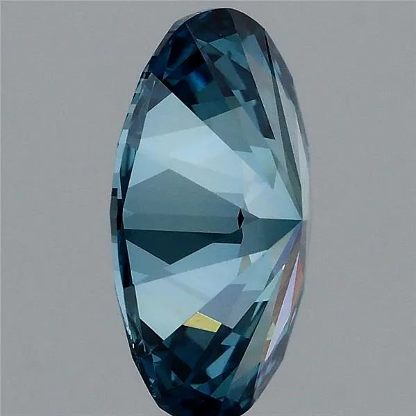 1.44ct Oval Lab Grown Diamond (Colour Fancy Vivid Blue, Clarity VVS2, IGI Certified)