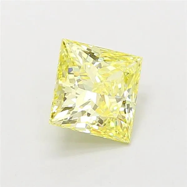 1.44ct Princess Lab Grown Diamond (Colour Fancy Yellow, Clarity VS1, IGI Certified)