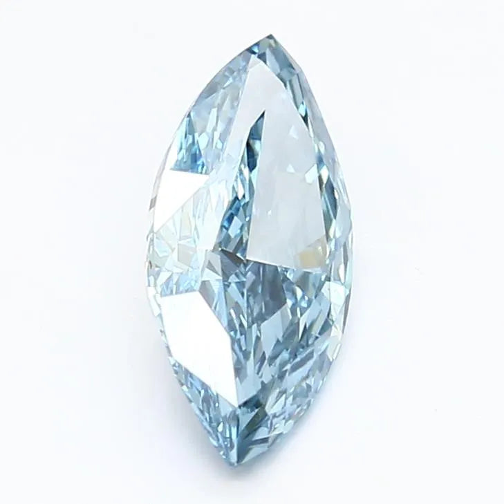 1.45ct Marquise Lab Grown Diamond (Colour Fancy Vivid Blue, Clarity VS1, IGI Certified)