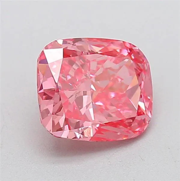 1.47ct Cushion brilliant Lab Grown Diamond (Colour Fancy Vivid Pink, Clarity VS2, Cut GD, IGI Certified)