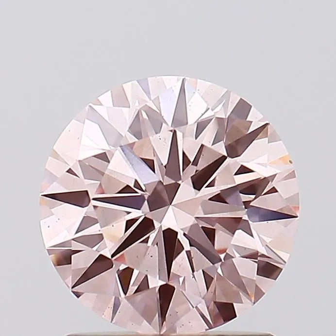 1.47ct Round Lab Grown Diamond (Colour Fancy Pink, Clarity VS2, Cut ID, IGI Certified)