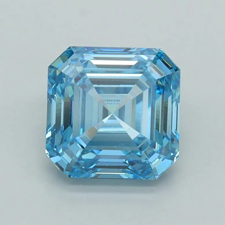 1.50ct Asscher Lab Grown Diamond (Colour Fancy Vivid Blue, Clarity VVS1, IGI Certified)