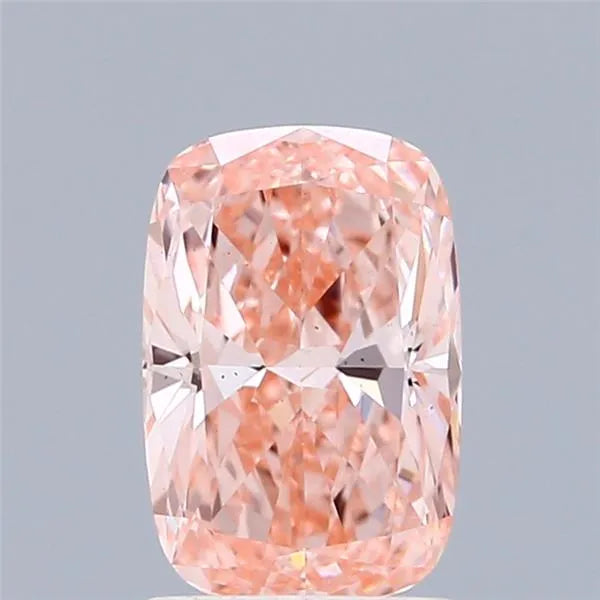 1.50ct Cushion brilliant Lab Grown Diamond (Colour Fancy Vivid Pink, Clarity VS2, IGI Certified)
