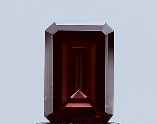 1.50ct Emerald Lab Grown Diamond (Colour Fancy Deep Brown Pink, Clarity VS1, IGI Certified)