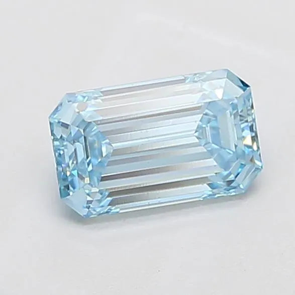 1.50ct Emerald Lab Grown Diamond (Colour Fancy Vivid Blue, Clarity VS2, IGI Certified)