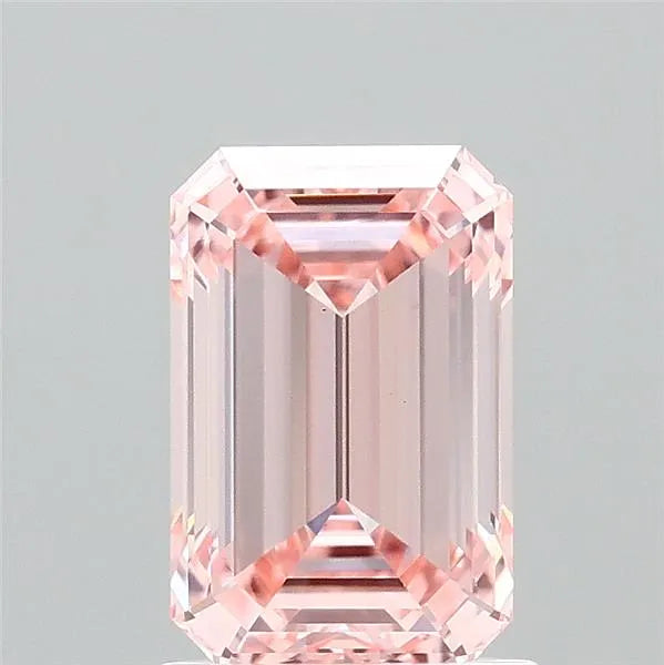 1.50ct Emerald Lab Grown Diamond (Colour Fancy Vivid Pink, Clarity VVS2, IGI Certified)