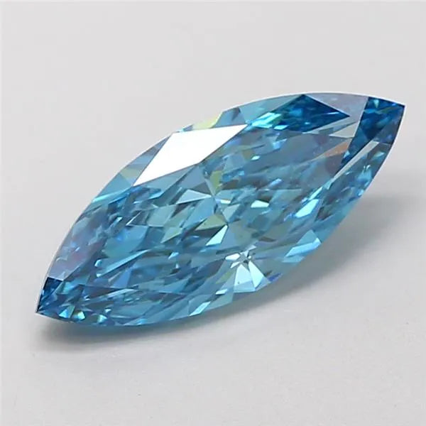1.50ct Marquise Lab Grown Diamond (Colour Fancy Vivid Blue, Clarity VS1, IGI Certified)