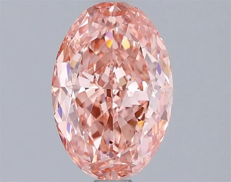 1.50ct Oval Lab Grown Diamond (Colour Fancy Vivid Pink, Clarity VS2, IGI Certified)