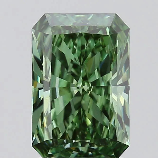 1.50ct Radiant Lab Grown Diamond (Colour Fancy Vivid Green, Clarity VS2, IGI Certified)