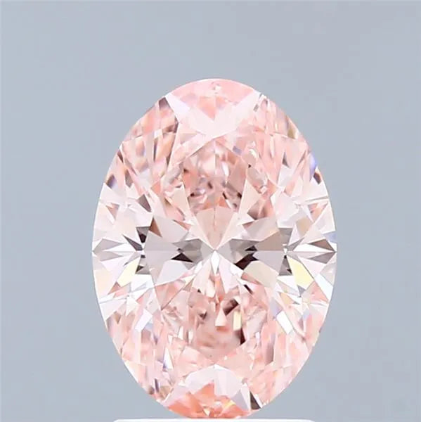 1.51ct Oval Lab Grown Diamond (Colour Fancy Vivid Pink, Clarity VVS2, IGI Certified)