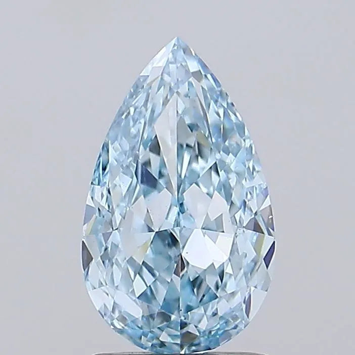 1.51ct Pear Lab Grown Diamond (Colour Fancy Vivid Blue, Clarity VS1, IGI Certified)