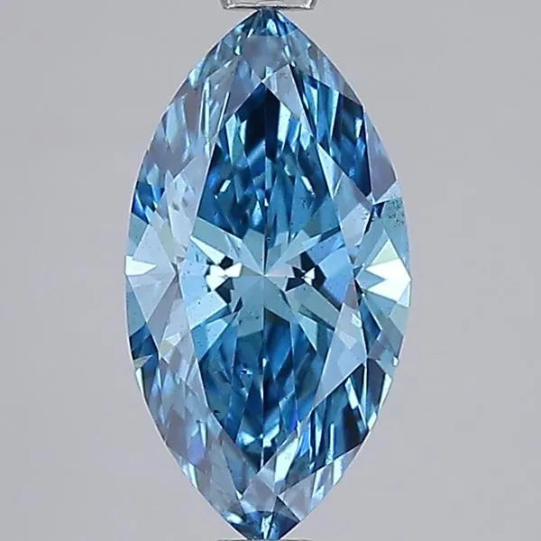 1.52ct Marquise Lab Grown Diamond (Colour Fancy Vivid Blue, Clarity VS2, IGI Certified)