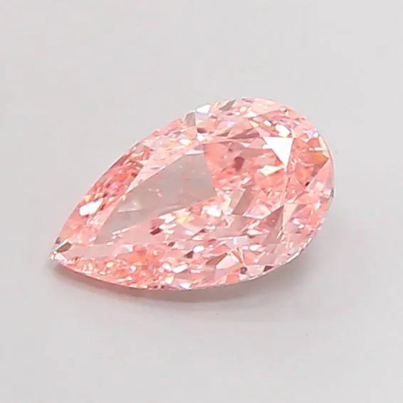 1.52ct Pear Lab Grown Diamond (Colour Fancy Intense Pink, Clarity VVS2, IGI Certified)