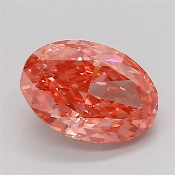 1.53ct Oval Lab Grown Diamond (Colour Fancy Vivid Pink, Clarity VVS2, IGI Certified)