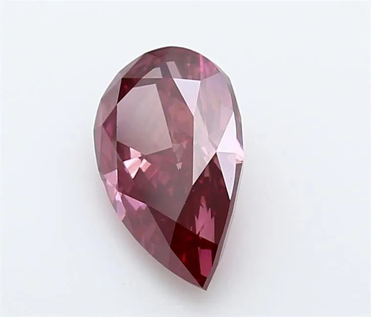 1.53ct Pear Lab Grown Diamond (Colour Fancy Deep Pink, Clarity VS2, IGI Certified)