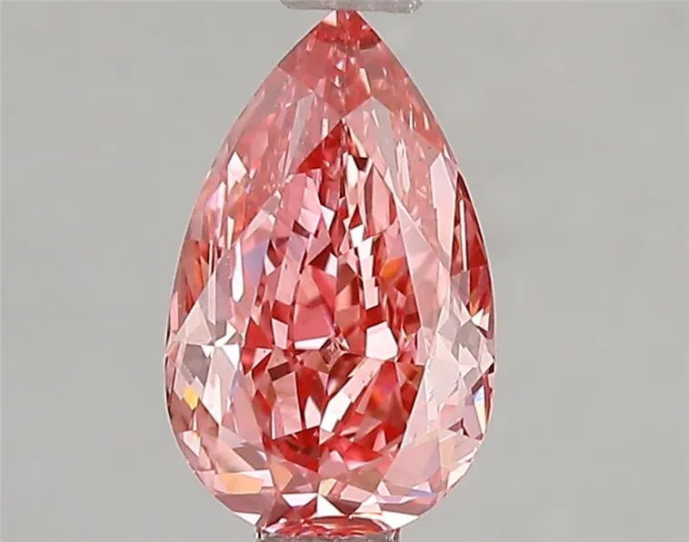 1.53ct Pear Lab Grown Diamond (Colour Fancy Vivid Pink, Clarity VS2, IGI Certified)