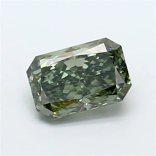 1.53ct Radiant Lab Grown Diamond (Colour Fancy Deep Green, Clarity VVS2, IGI Certified)