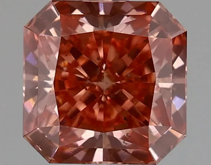 1.53ct Square radiant Lab Grown Diamond (Colour Fancy Vivid Pink, Clarity SI1, IGI Certified)