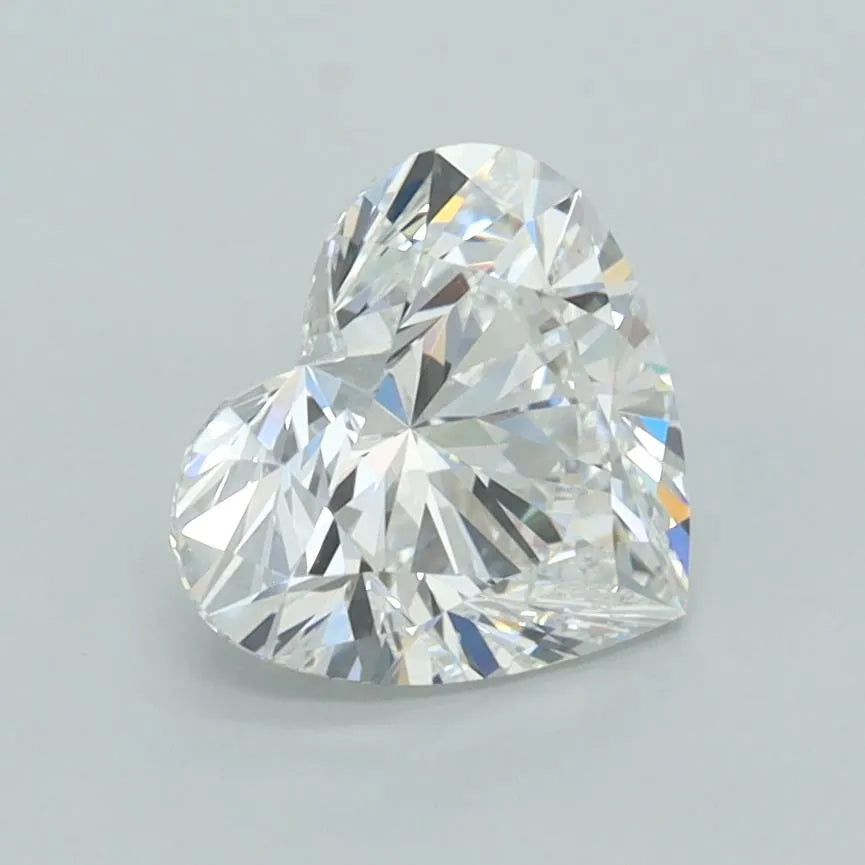 1.54ct Heart Lab Grown Diamond (Colour E, Clarity FL, IGI Certified)