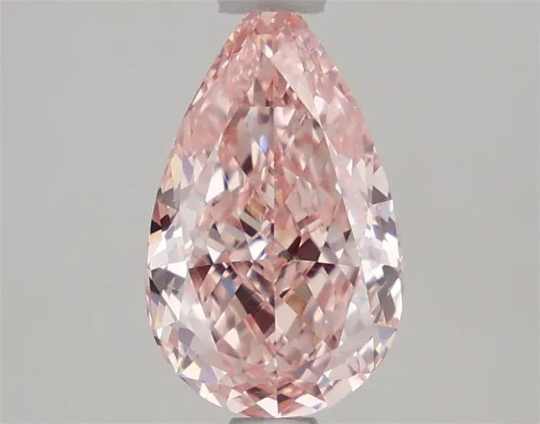 1.54ct Pear Lab Grown Diamond (Colour Fancy Vivid Pink, Clarity VVS2, IGI Certified)