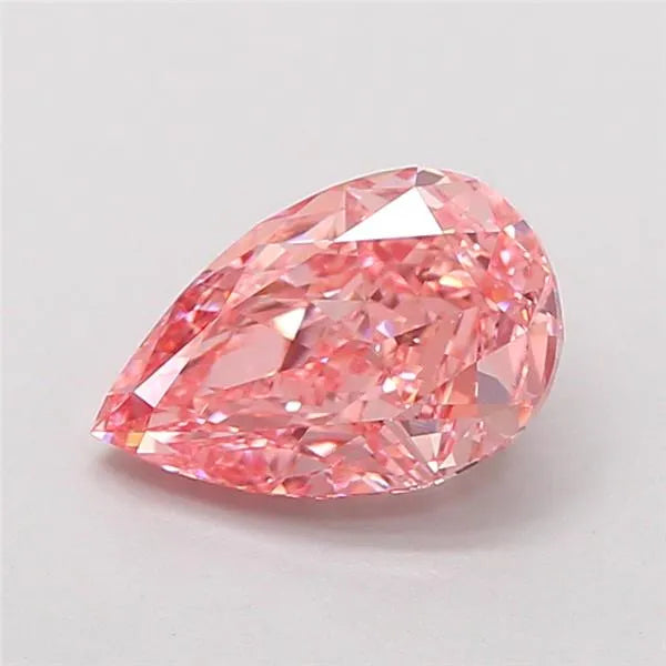 1.54ct Pear Lab Grown Diamond (Colour Fancy Vivid Pink, Clarity VVS2, IGI Certified)