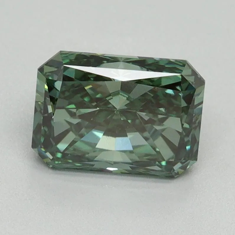 1.54ct Radiant Lab Grown Diamond (Colour Fancy Vivid Green, Clarity VVS2, IGI Certified)