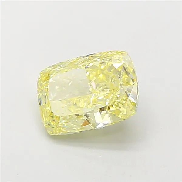 1.55ct Cushion modified Lab Grown Diamond (Colour Fancy Yellow, Clarity VVS2, IGI Certified)