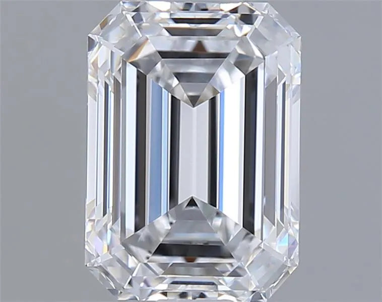 1.55ct Emerald Lab Grown Diamond (Colour D, Clarity IF, IGI Certified)