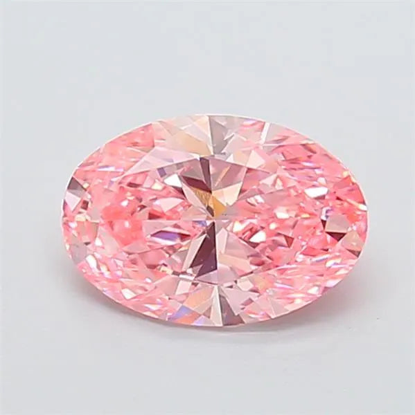 1.55ct Oval Lab Grown Diamond (Colour Fancy Vivid Pink, Clarity VS1, IGI Certified)