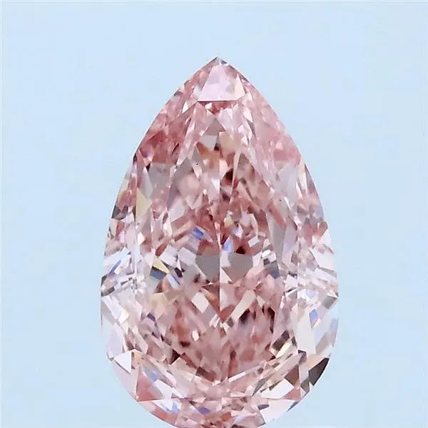 1.55ct Pear Lab Grown Diamond (Colour Fancy Intense Pink, Clarity VS1, IGI Certified)