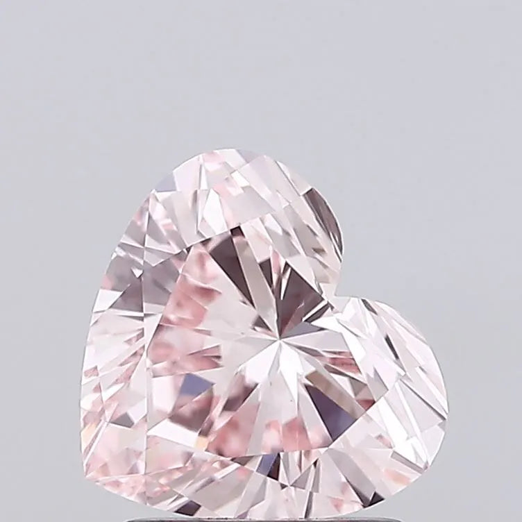 1.56ct Heart Lab Grown Diamond (Colour Fancy Intense Pink, Clarity VVS2, IGI Certified)